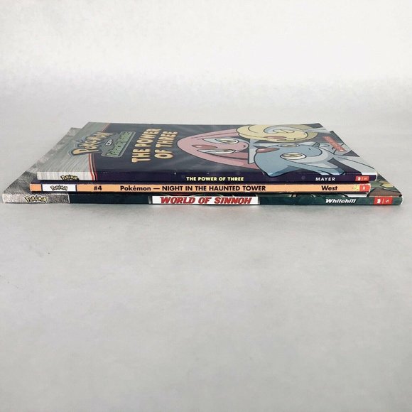 3 Scholastic Pokémon Chapter Books World Of Sinnoh With Poster Galactic Battles - Picture 10 of 10